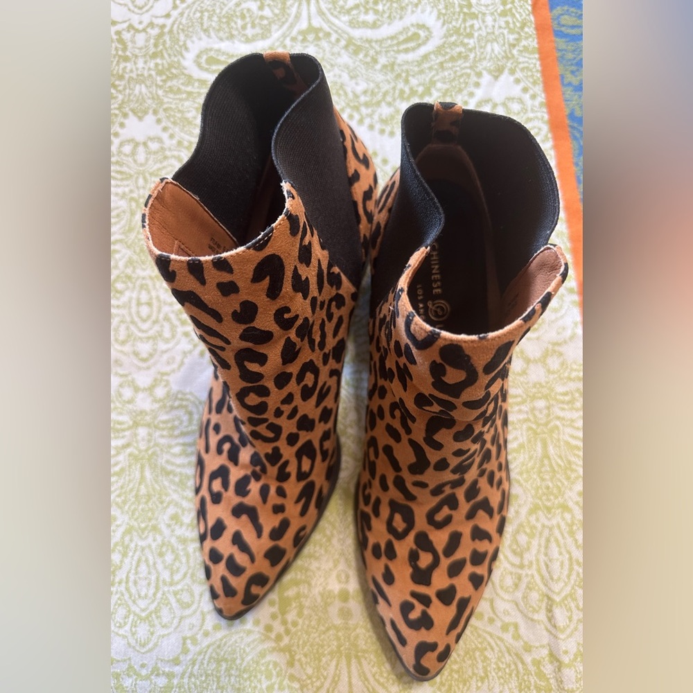 Chinese Laundry Finn Leopard Ankle Boots